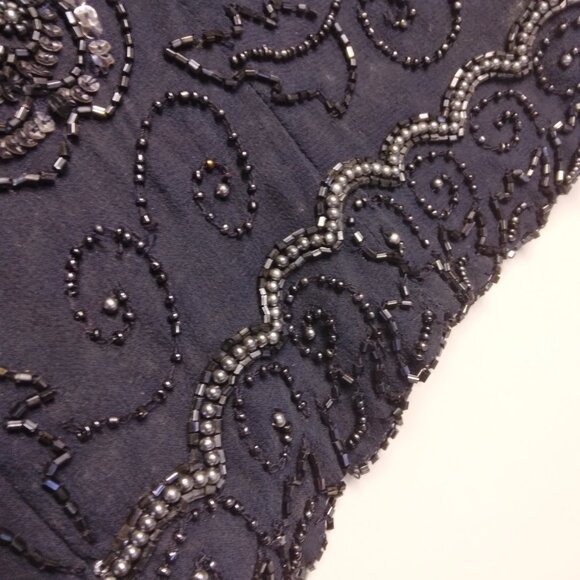 Vtg./Adrianna Papell, Navy Blue, P8 - Picture 4 of 6